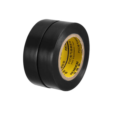 Harfington Uxcell Insulating Tape 16.5mm x15M x 0.125mm  PVC Electrical Tape Max. 600V Black 2pcs