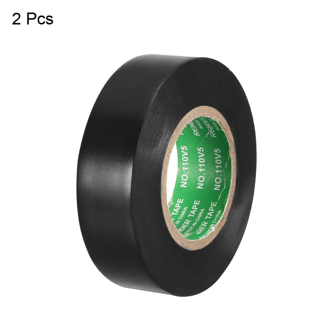 uxcell Uxcell Insulating Tape 18mm x20M x 0.1mm  PVC Electrical Tape Max. 600V Black 2pcs