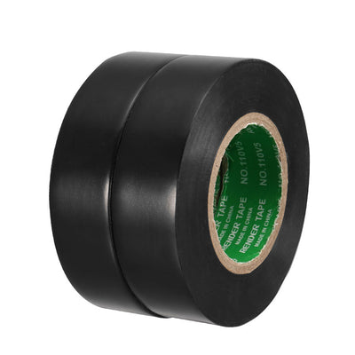 Harfington Uxcell Insulating Tape 18mm x20M x 0.1mm  PVC Electrical Tape Max. 600V Black 2pcs
