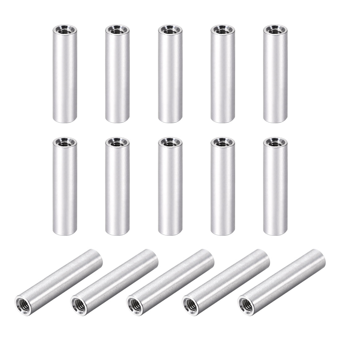 Uxcell 15 Pcs M3x30mm Round Aluminum Standoff Column Spacer Female for
