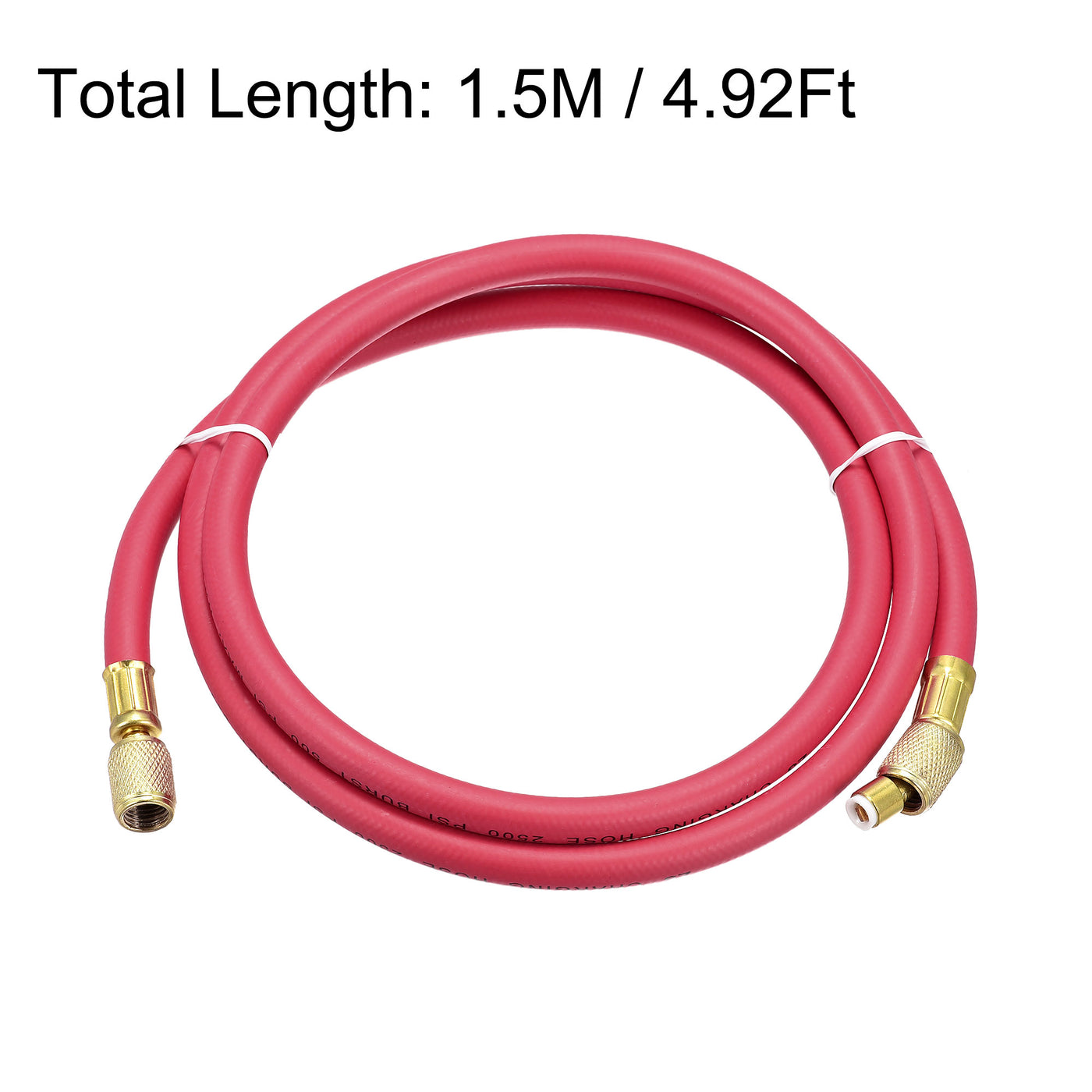 uxcell Uxcell Refrigerant Charging Hose, Copper Plating Connector, for Automotive or Home HVAC Air Conditioner Refrigeration Maintenance