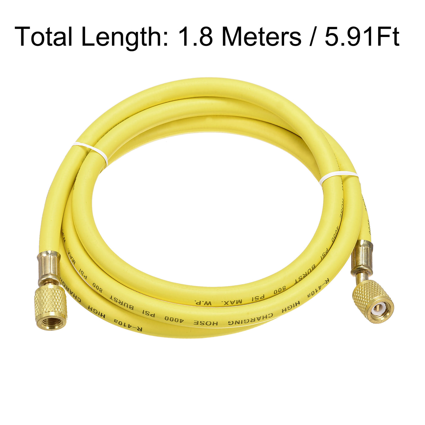uxcell Uxcell Refrigerant Charging Hose, Brass Connector, for Automotive Home HVAC Air Conditioner Refrigeration Maintenance