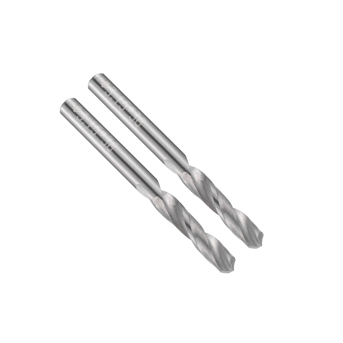 uxcell Uxcell 3.15mm Solid Carbide Drill Bits Straight Shank for Stainless Steel Alloy 2 Pcs