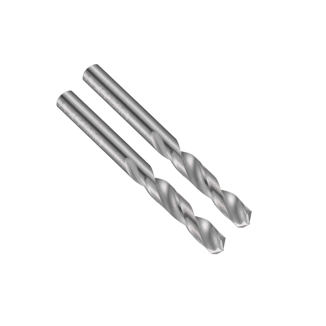 uxcell Uxcell 3.45mm Solid Carbide Drill Bits Straight Shank for Stainless Steel Alloy 2 Pcs