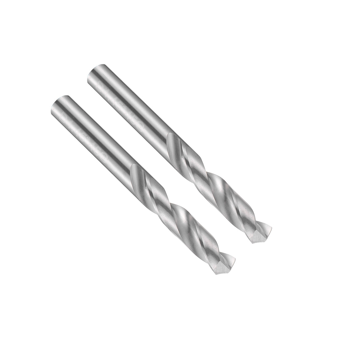 uxcell Uxcell 4.45mm Solid Carbide Drill Bits Straight Shank for Stainless Steel Alloy 2 Pcs