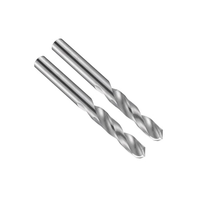 Harfington Uxcell 4.55mm Solid Carbide Drill Bits Straight Shank for Stainless Steel Alloy 2 Pcs