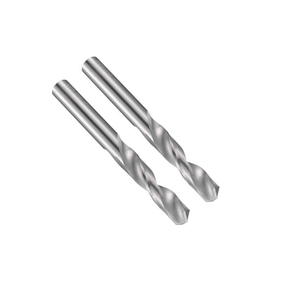 Harfington Uxcell 4.95mm Solid Carbide Drill Bits Straight Shank for Stainless Steel Alloy 2 Pcs