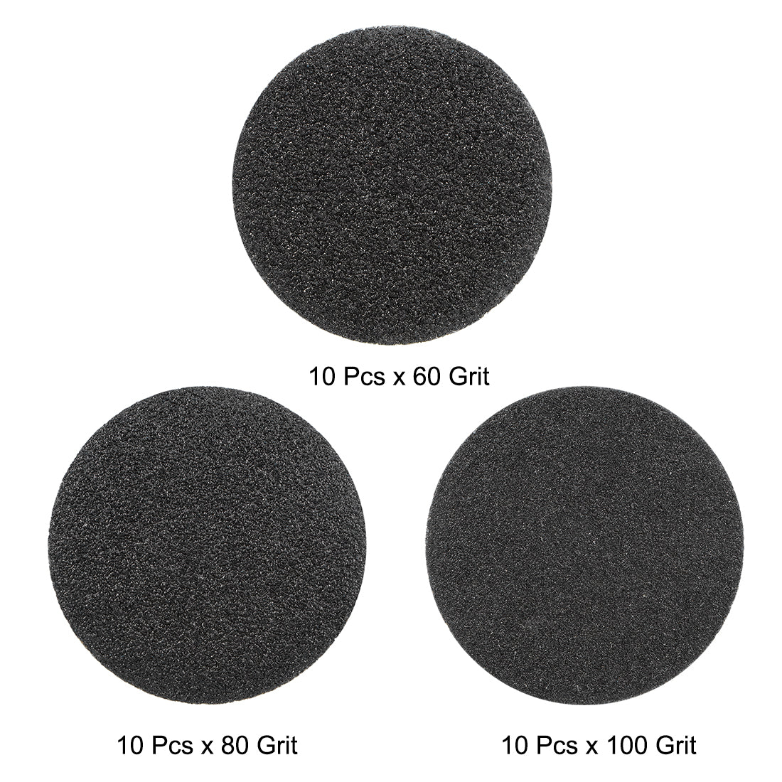 Uxcell Uxcell 3" Hook and Loop Sanding Disc 1500/2000/2500 Grit Silicon Carbide Wet/Dry 30Pcs
