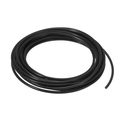 uxcell Uxcell 4mm OD 2.5mm ID 7m Long Black PU Air Tubing Pipe Hose for Air Line Tube Fluid Transfer Pneumatic Tubing