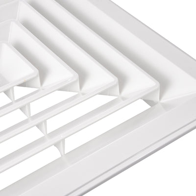 Harfington Uxcell Square Air Vent Panel, 390x390mm, Duct Mounting Plate, for Heating Cooling Ventilation System, ABS Plastic, White