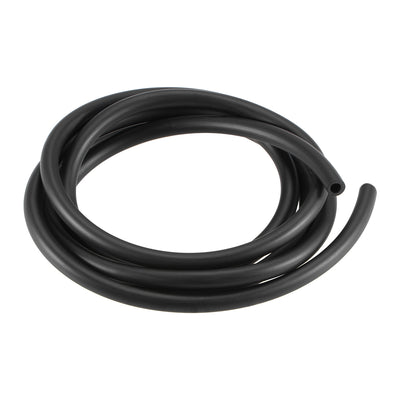 uxcell Uxcell Black Line Hose Tube 4mm(5/32") ID x 7mm(9/32") OD 4.92Ft/1.5M NBR Water Hose