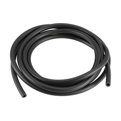 uxcell Uxcell Black Line Hose Tube 5mm(13/64") ID x 8mm(5/16") OD 8.2Ft/2.5M NBR Water Hose
