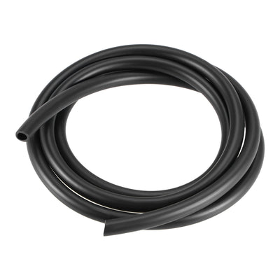 uxcell Uxcell Black Line Hose Tube 6mm(15/64") ID x 9mm(23/64") OD 4.92Ft/1.5M NBR Water Hose