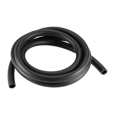 uxcell Uxcell Black Line Hose Tube 13mm(33/64") ID x 18mm(45/64") OD 8.2Ft/2.5M NBR Water Hose