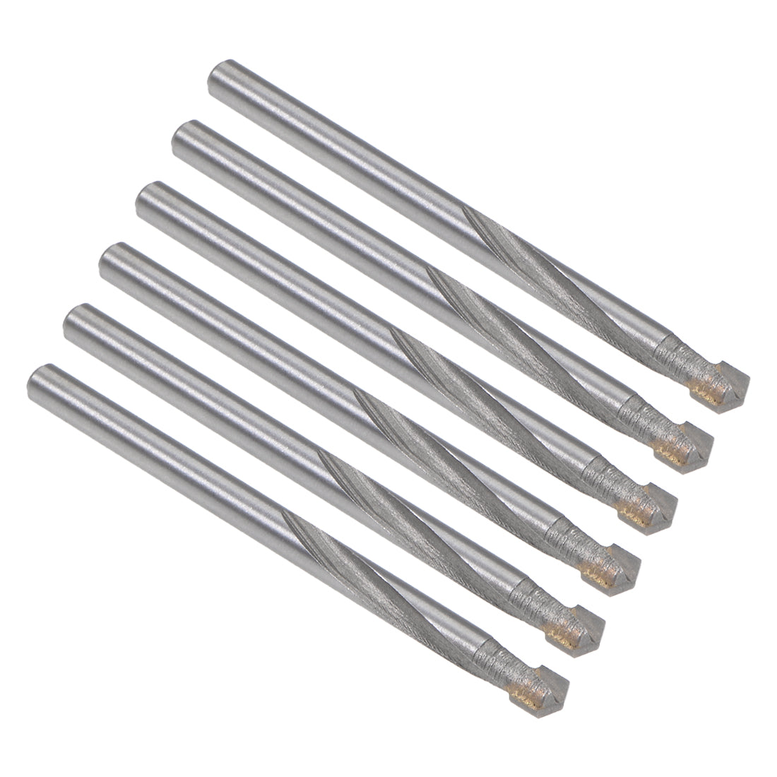 uxcell Uxcell 4.5mm Cemented Carbide Twist Drill Bits for Stainless Steel Copper Aluminum 6Pcs