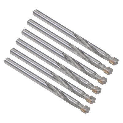 Harfington Uxcell 4.5mm Cemented Carbide Twist Drill Bits for Stainless Steel Copper Aluminum 6Pcs