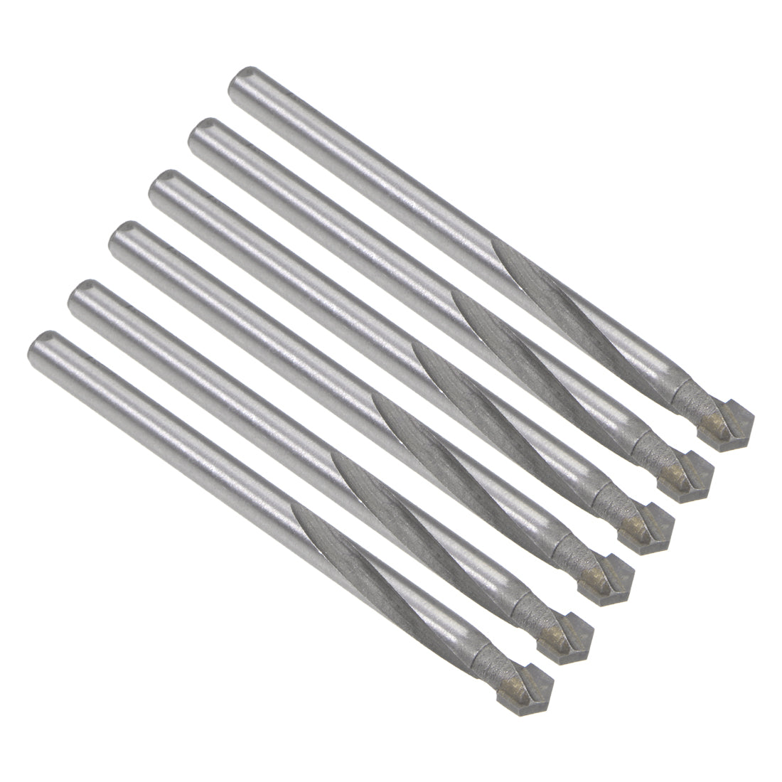 uxcell Uxcell 5.5mm Cemented Carbide Twist Drill Bits for Stainless Steel Copper Aluminum 6Pcs