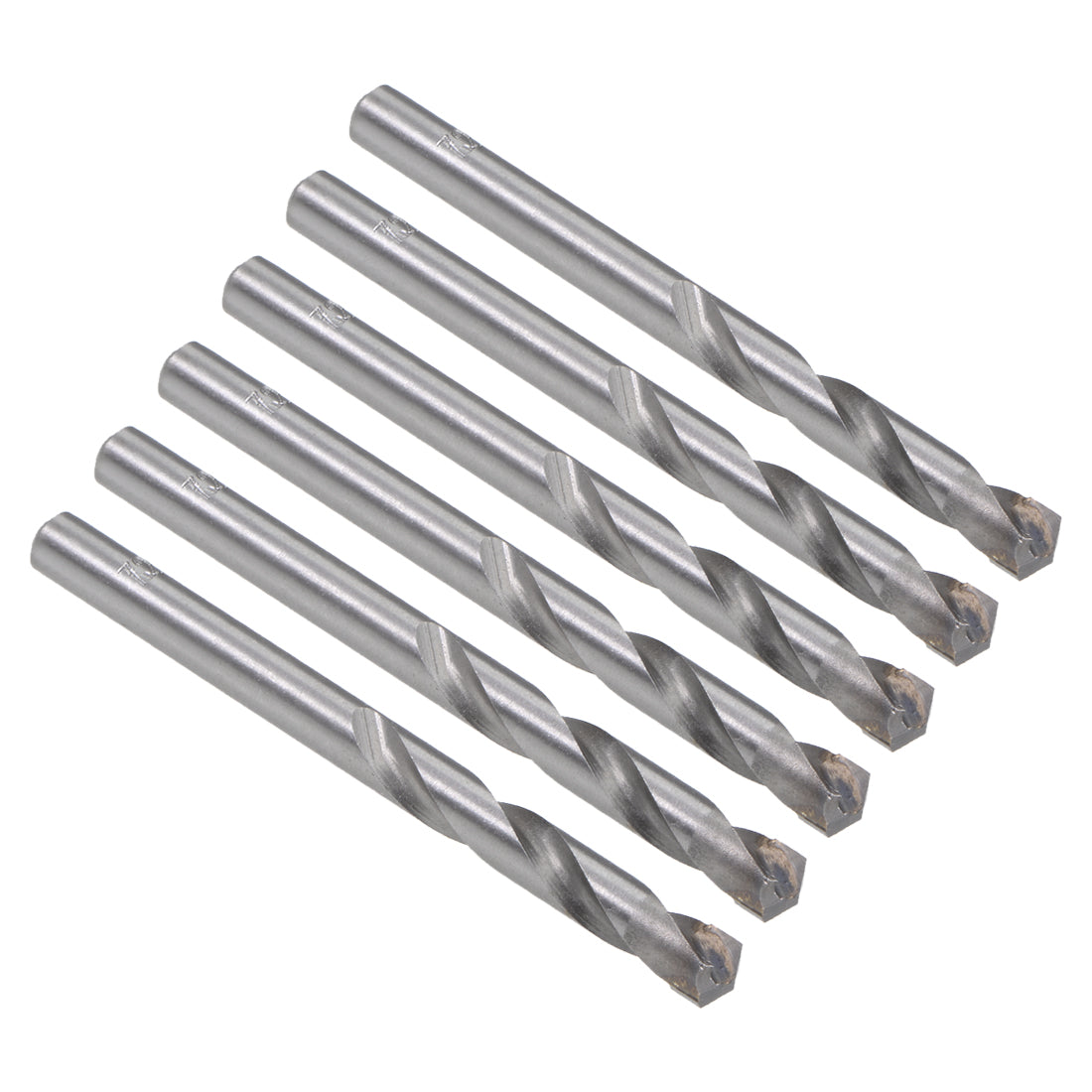 uxcell Uxcell 7.2mm Cemented Carbide Twist Drill Bits for Stainless Steel Copper Aluminum 6Pcs