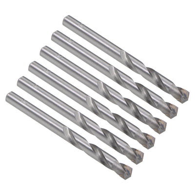 Harfington Uxcell 7.2mm Cemented Carbide Twist Drill Bits for Stainless Steel Copper Aluminum 6Pcs