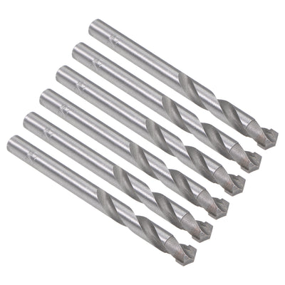 Harfington Uxcell 7.5mm Cemented Carbide Twist Drill Bits for Stainless Steel Copper Aluminum 6Pcs