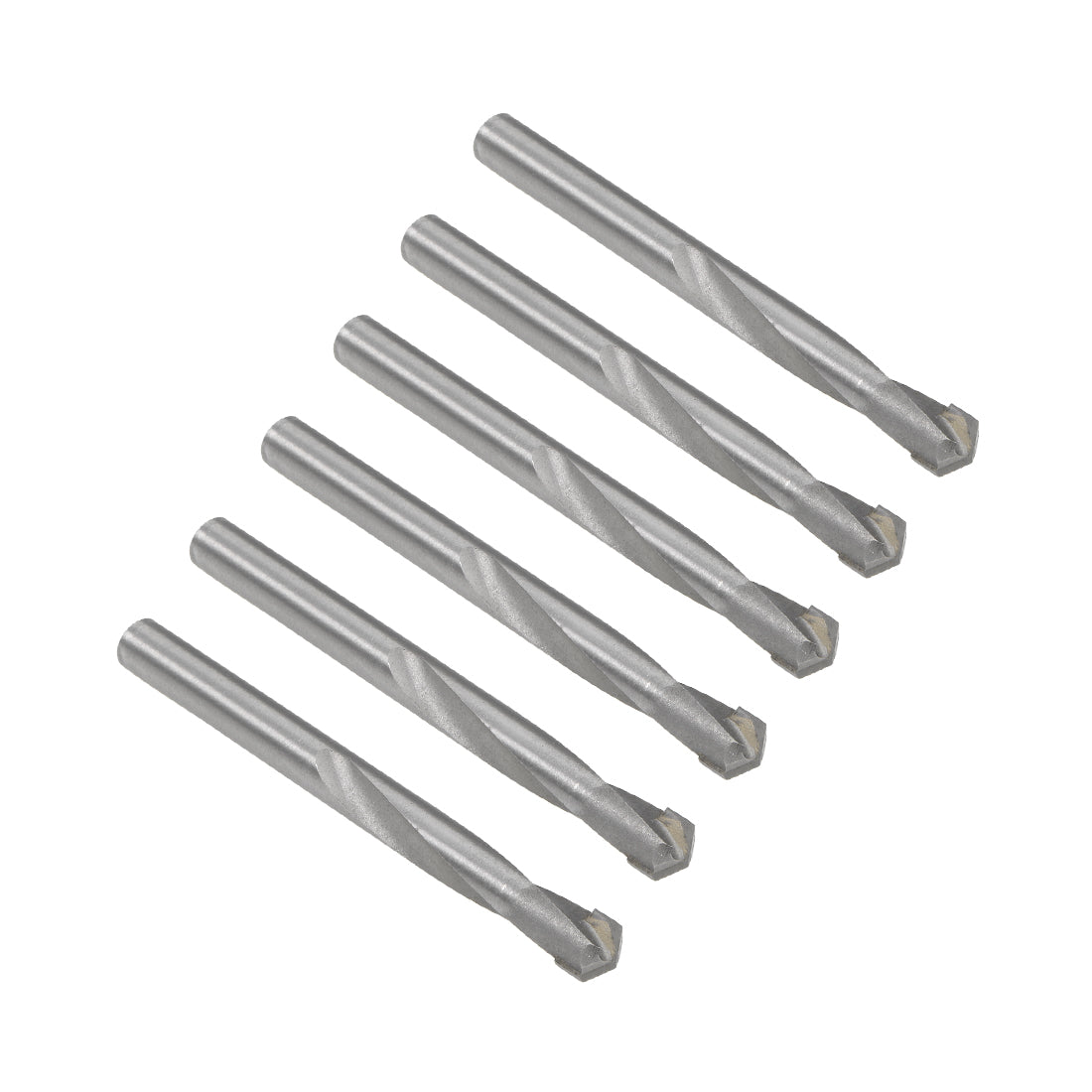 uxcell Uxcell 10mm Cemented Carbide Twist Drill Bits for Stainless Steel Copper Aluminum 6 Pcs