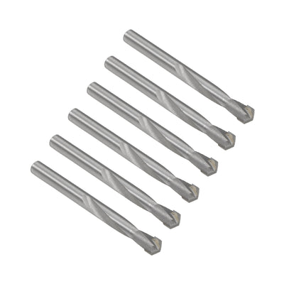 Harfington Uxcell 10mm Cemented Carbide Twist Drill Bits for Stainless Steel Copper Aluminum 6 Pcs