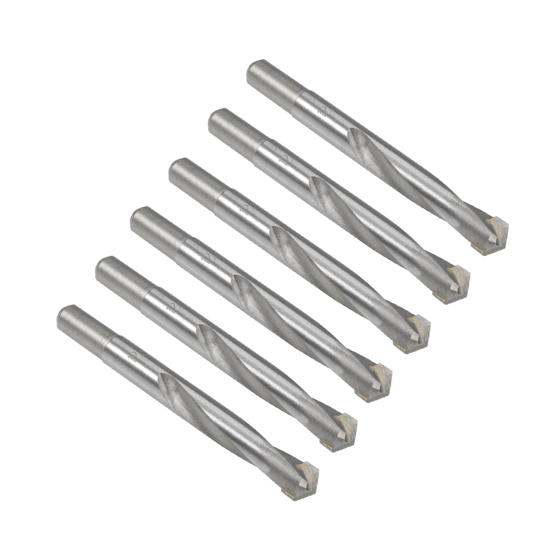 uxcell Uxcell 12.5mm Cemented Carbide Twist Drill Bit for Stainless Steel Copper Aluminum 6Pcs