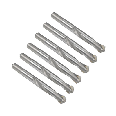 Harfington Uxcell 12.5mm Cemented Carbide Twist Drill Bit for Stainless Steel Copper Aluminum 6Pcs