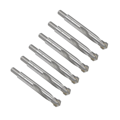 Harfington Uxcell 14mm Cemented Carbide Twist Drill Bits for Stainless Steel Copper Aluminum 6 Pcs