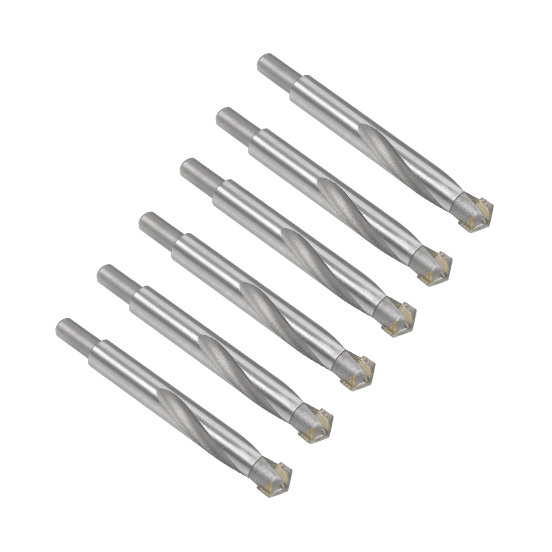 uxcell Uxcell 15mm Cemented Carbide Twist Drill Bits for Stainless Steel Copper Aluminum 6 Pcs