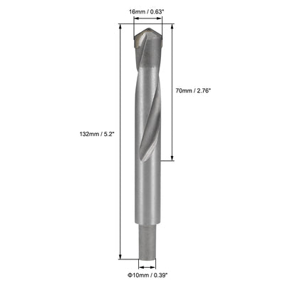 Harfington Uxcell 16mm Cemented Carbide Twist Drill Bits for Stainless Steel Copper Aluminum 2 Pcs