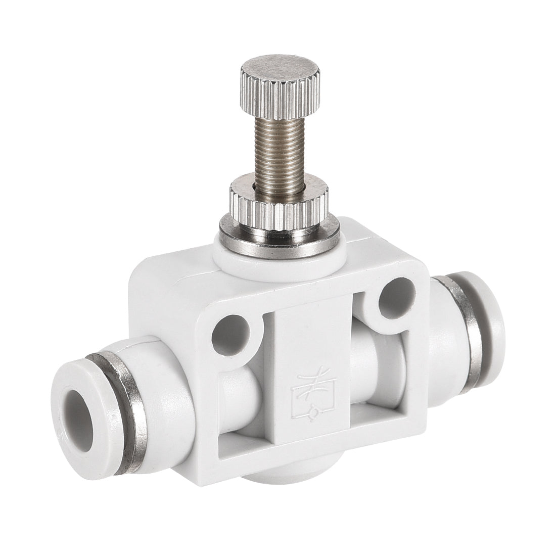 uxcell Uxcell Air Flow Control Valve, In-line Speed Controller Union Straight, 6mm Tube Outer Diameter