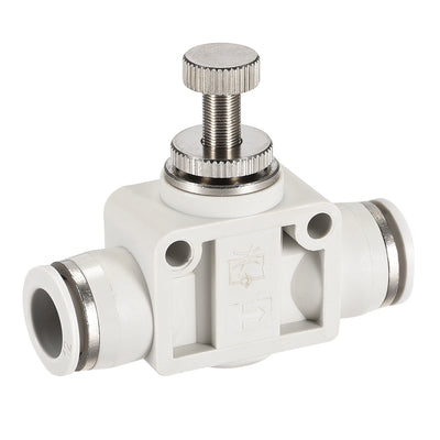Harfington Uxcell Air Flow Control Valve, In-line Speed Controller Union Straight, 12mm Tube Outer Diameter