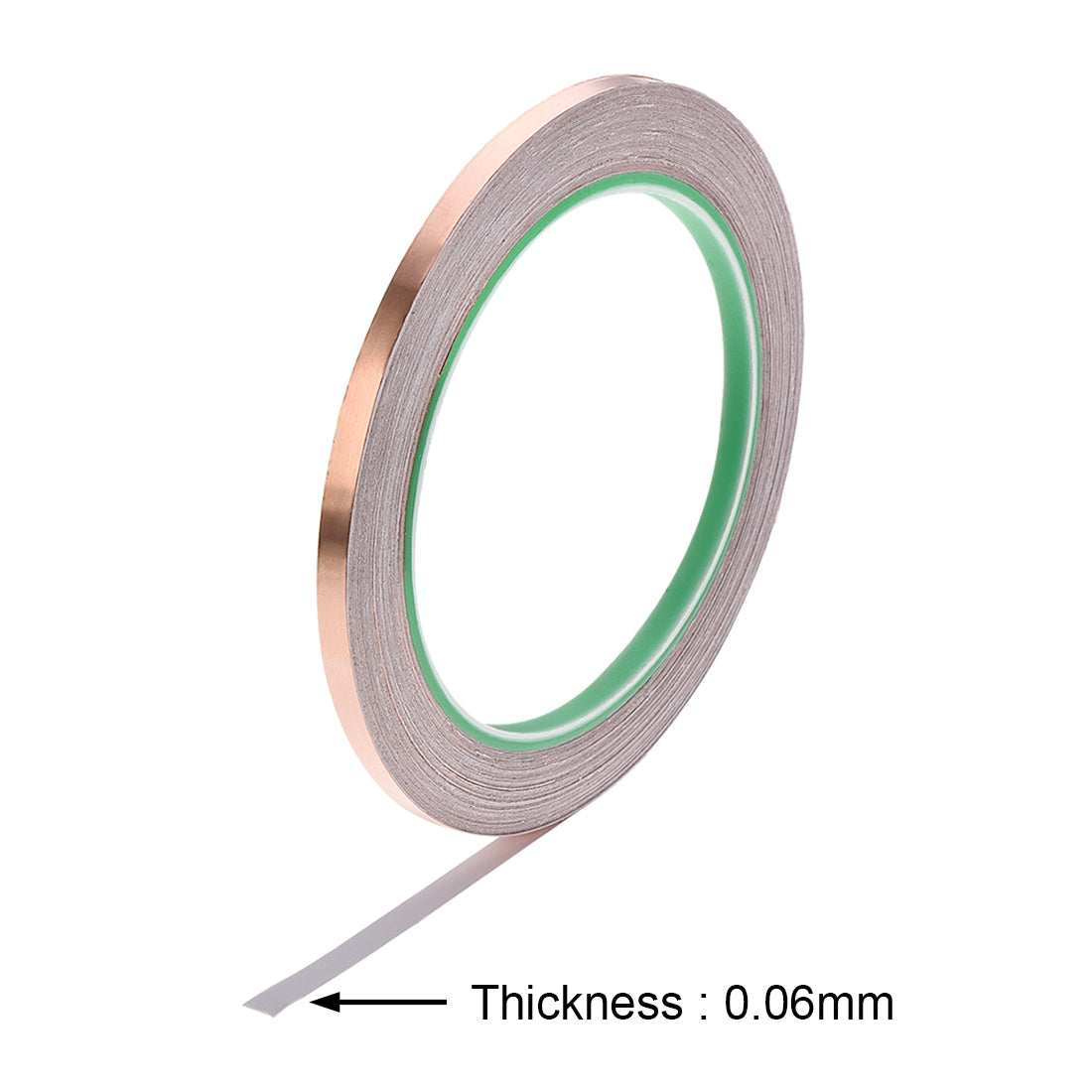 uxcell Uxcell Double Sided Conductive Tape Copper Foil Tape 5mm x 20m/65.6ft for EMI Shielding