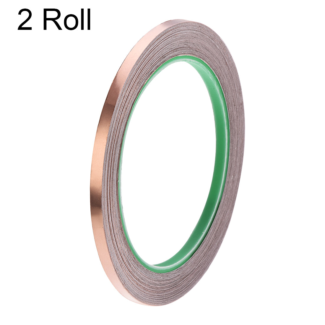 uxcell Uxcell Double Sided Conductive Tape Copper Foil Tape 5mm x 20m for EMI Shielding 2 Roll