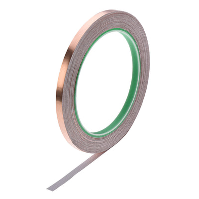 Harfington Uxcell Double Sided Conductive Tape Copper Foil Tape 6mm x 20m/65.6ft for EMI Shielding