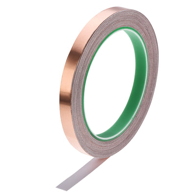 Harfington Uxcell Double Sided Conductive Tape Copper Foil Tape 10mm x 20m for EMI Shielding