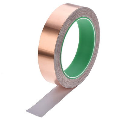 Harfington Uxcell Double Sided Conductive Tape Copper Foil Tape 25mm x 20m for EMI Shielding