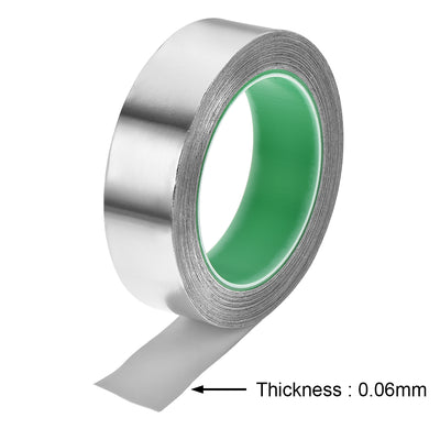 Harfington Uxcell 30mm Aluminum Foil Tape for HVAC,Patching Hot and Cold Air Ducts 20m/65.6ft