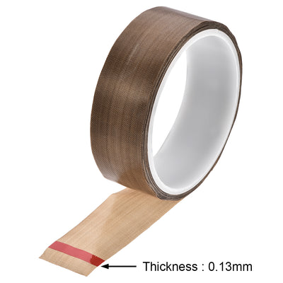 Harfington Uxcell 30mm PTFE Tape for Vacuum,Hand and Impulse Sealers High Temperature 10m/32.8ft