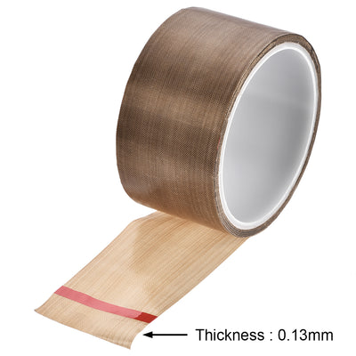 Harfington Uxcell 50mm PTFE Tape for Vacuum,Hand and Impulse Sealers High Temperature 10m/32.8ft