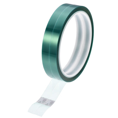 Harfington Uxcell 10mm PET Tape Green High Temperature Tape 33.0m/108.2ft 2 Roll