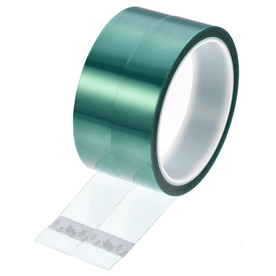 uxcell Uxcell 25mm PET Tape Green High Temperature Tape 33.0m/108.2ft 2 Roll
