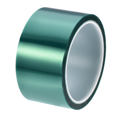Harfington Uxcell 50mm PET Tape Green High Temperature Tape 33.0m/108.2ft