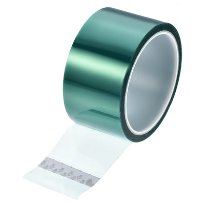 Harfington Uxcell 50mm PET Tape Green High Temperature Tape 33.0m/108.2ft
