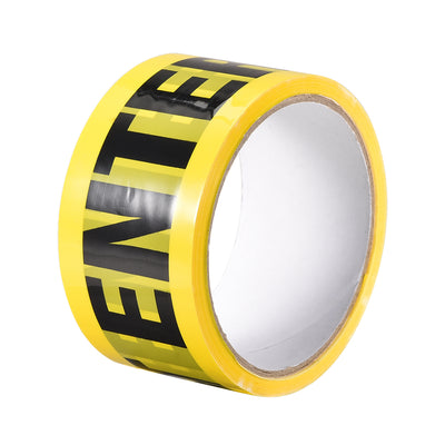 Harfington Uxcell Caution Warning Stripe Sticker Adhesive Tape Bold DO NOT ENTER Marking, 82 Ft x 2 Inch(LxW), Yellow Black for Workplace Wet Floor Caution