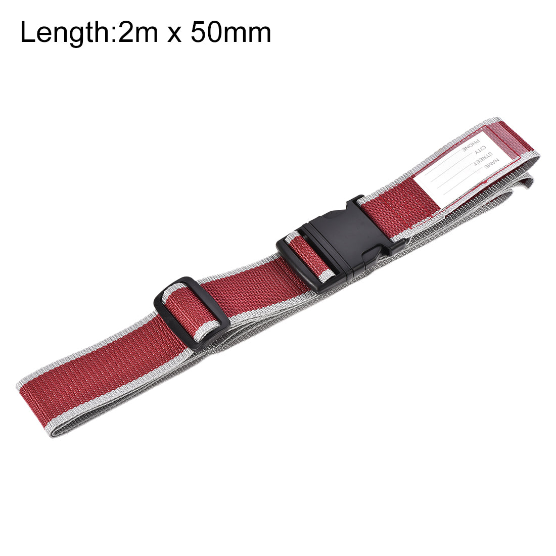 uxcell Uxcell Luggage Straps Suitcase Belts with Buckle Label, Travel Bag Packing Accessories