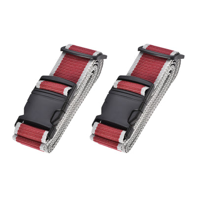 Harfington Uxcell Luggage Straps Suitcase Belts with Buckle Label, Travel Bag Packing Accessories