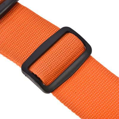 Harfington Uxcell Luggage Straps Suitcase Belts with Buckle Label, 2Mx5cm Adjustable PP Travel Bag Packing Accessories, Orange 2Pcs