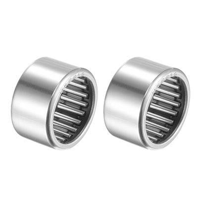 Harfington Uxcell HK Series Needle Roller Bearings, Open End, Stamping Steel Drawn Cup Metric